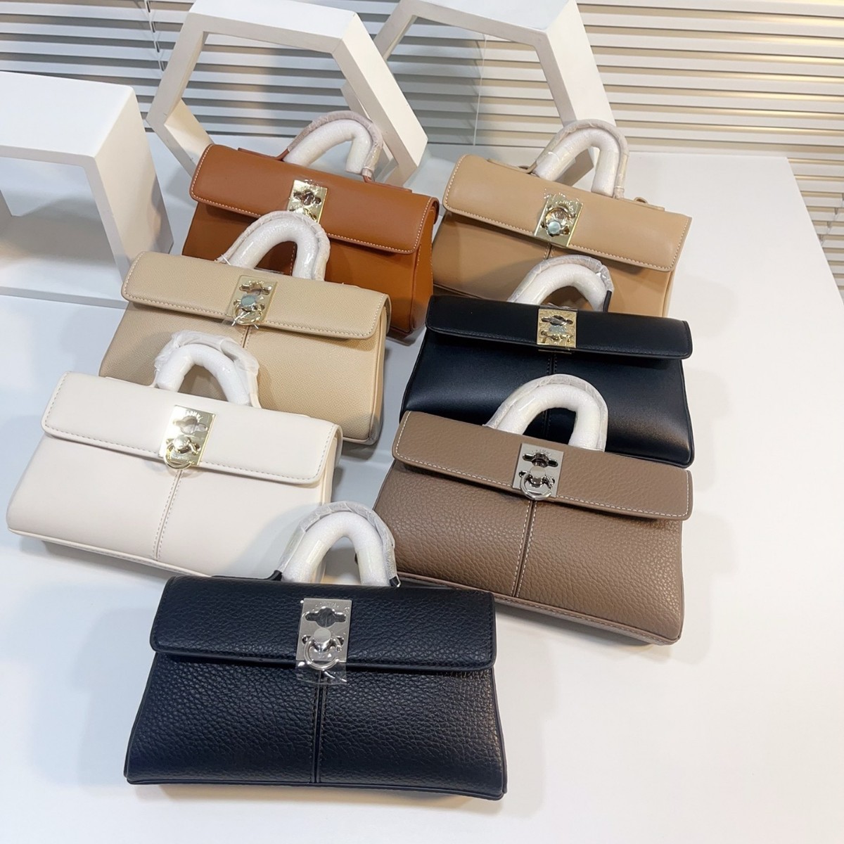Half Moon Bag Suede - Creative Niche Genuine Leather Small Square