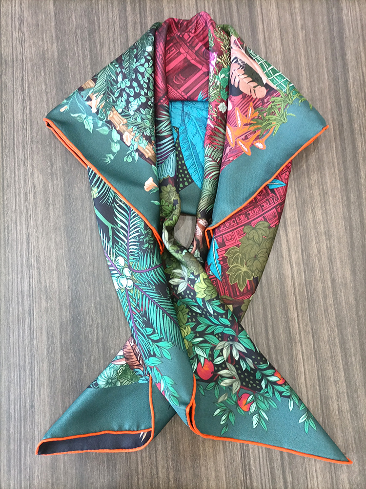 Luxury Bags And Accessories - Silk Scarf 90CM Women Hand Rolled