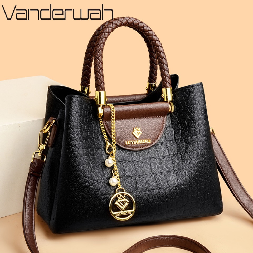 Luxury Bags Supplier - Woven Handle Genuine Brand High Quality