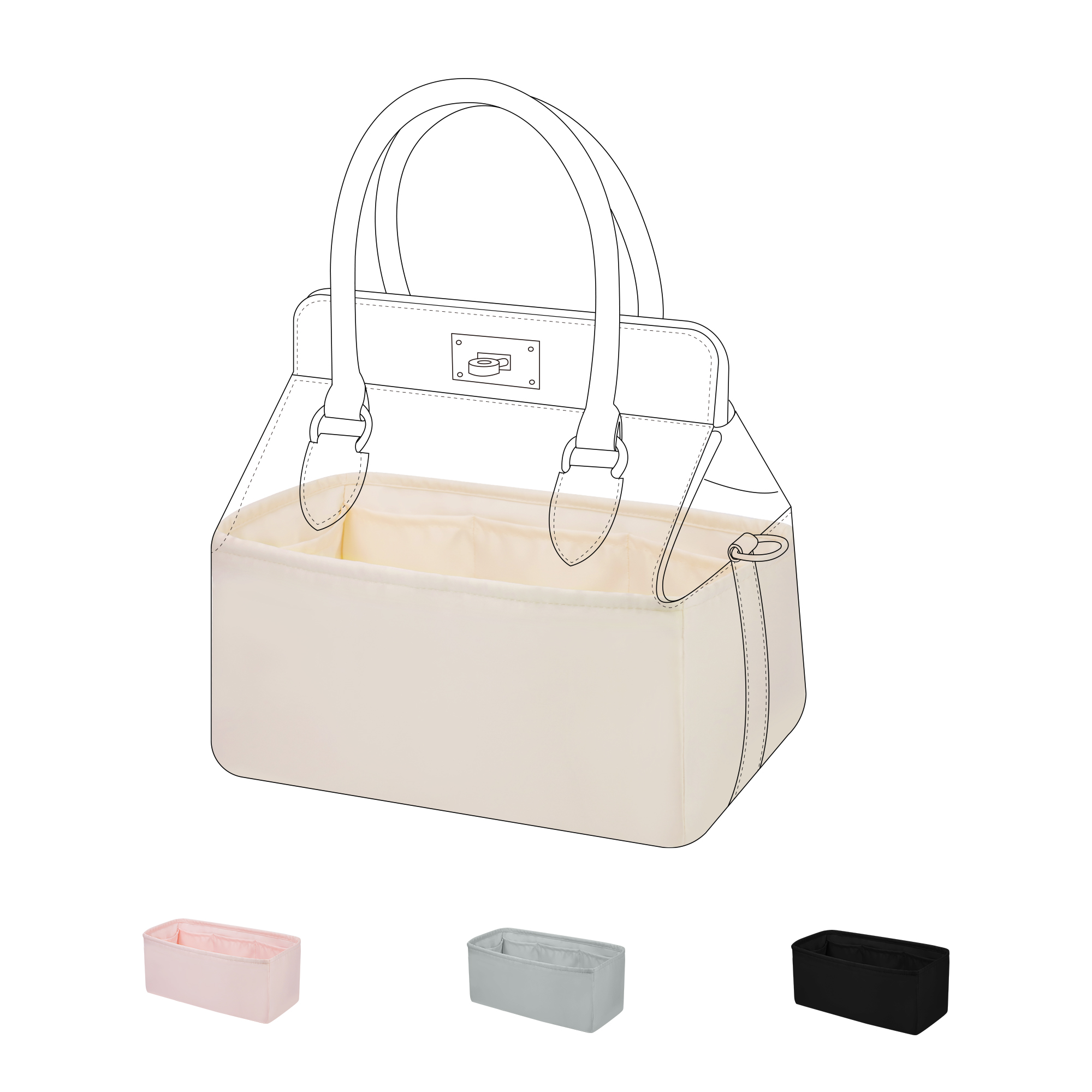 DGAZ Silk Purse Organizer Inse - Luxury Bags Hermes review and price