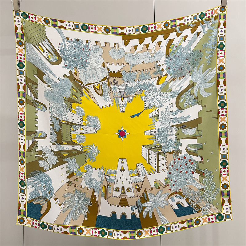 Square Silk Scarf 90CM Luxury  - Luxury Bags And Accessories review and price