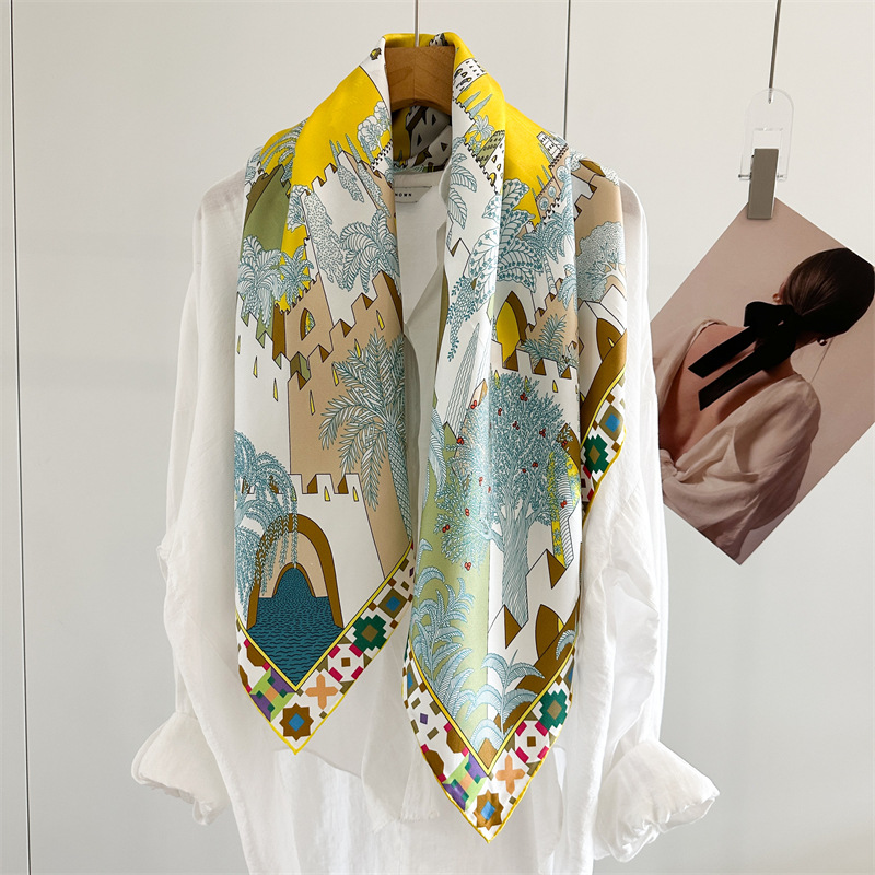 Square Silk Scarf 90CM Luxury  - Luxury Bags And Accessories review and price