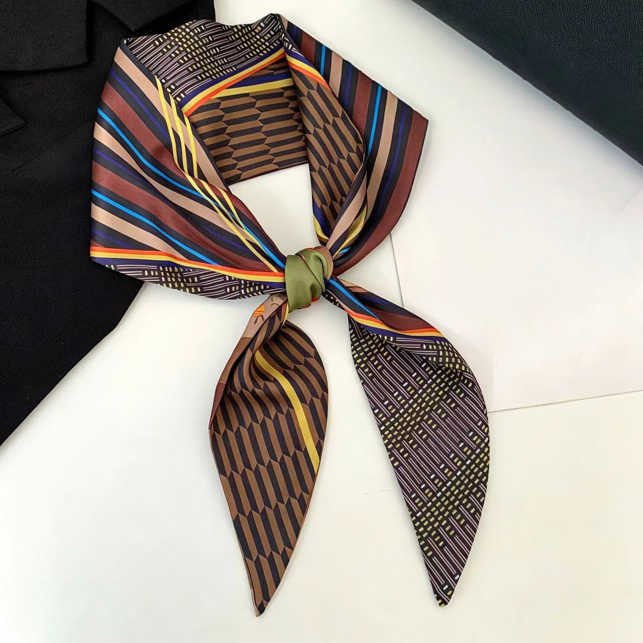 Luxury Print Long Hair Ribbon  - Luxury Bags Supplier review and price