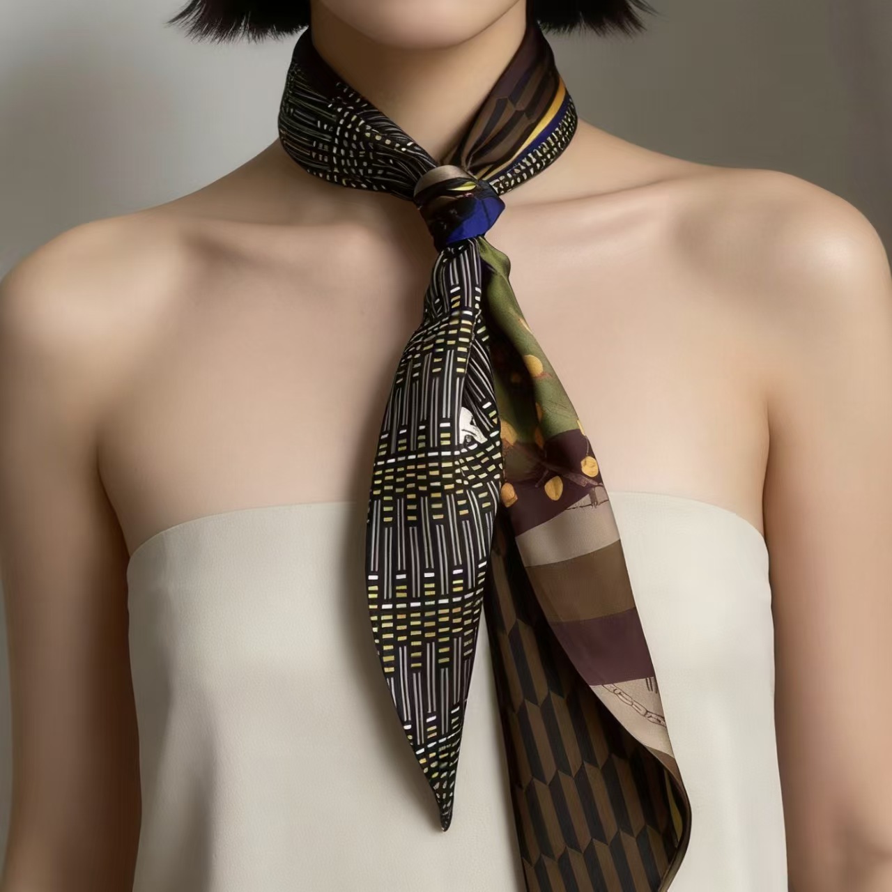 Luxury Print Long Hair Ribbon  - Luxury Bags Supplier review and price