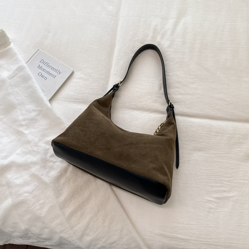 Retro suede women's shoulder b - Half Moon Bag Suede review and price