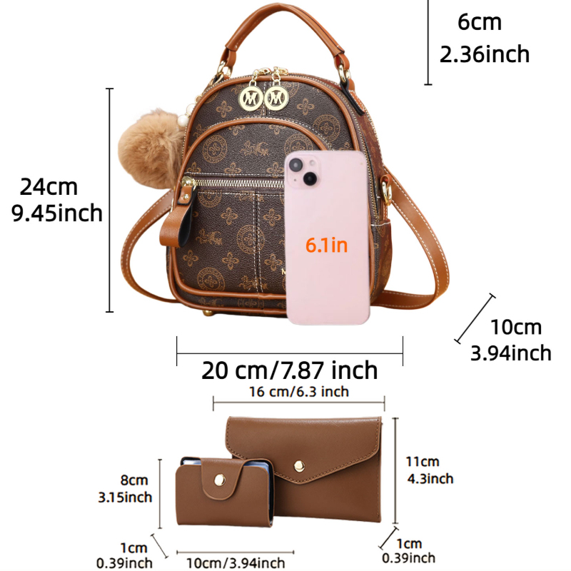 3-piece women's bag set, light - Luxury Bags & Leather Repair Of Atlanta Reviews review and price