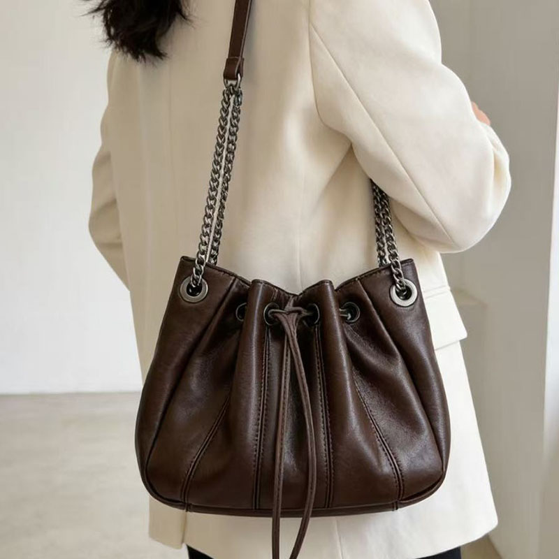 Fashion Drawstring Bucket Bag  - Luxury Bags Sling review and price
