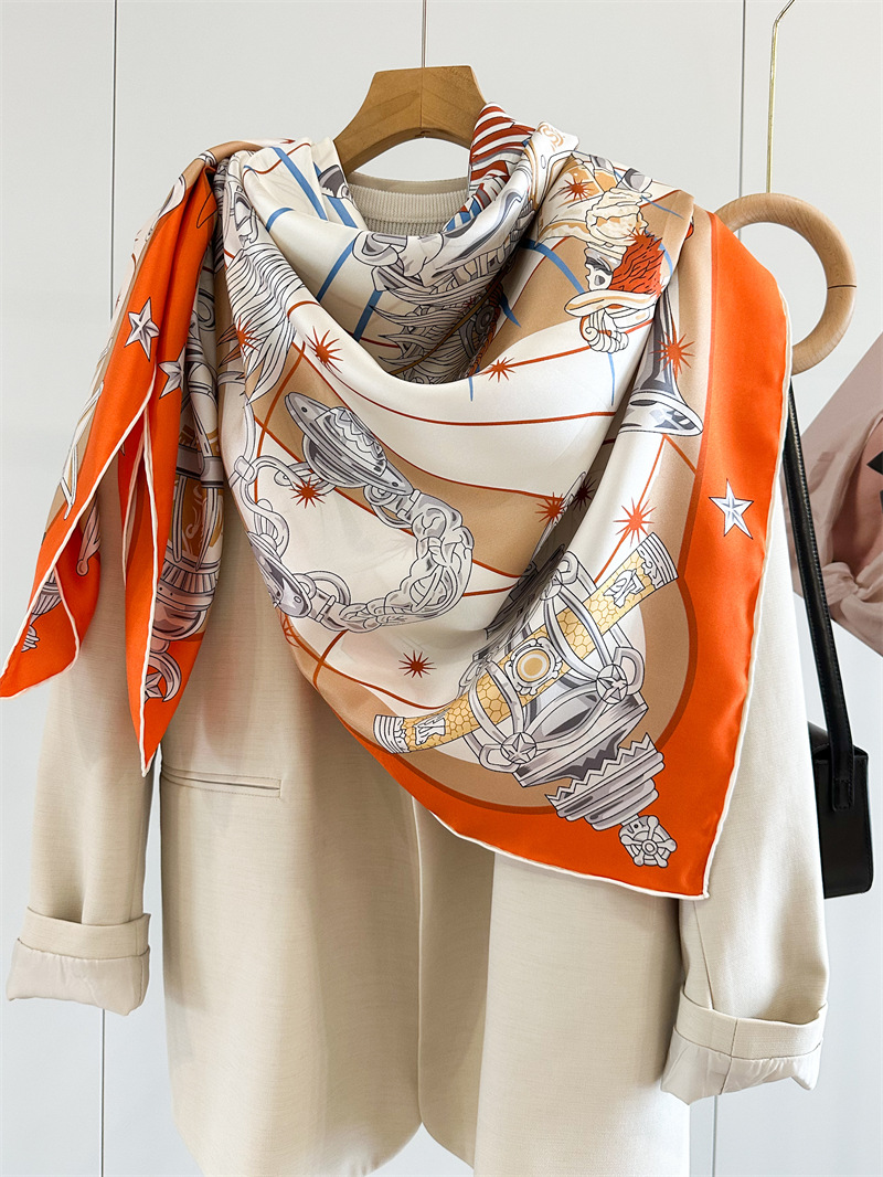 Luxury Brand Scarf Large Silk  - Luxury Bags And Accessories review and price