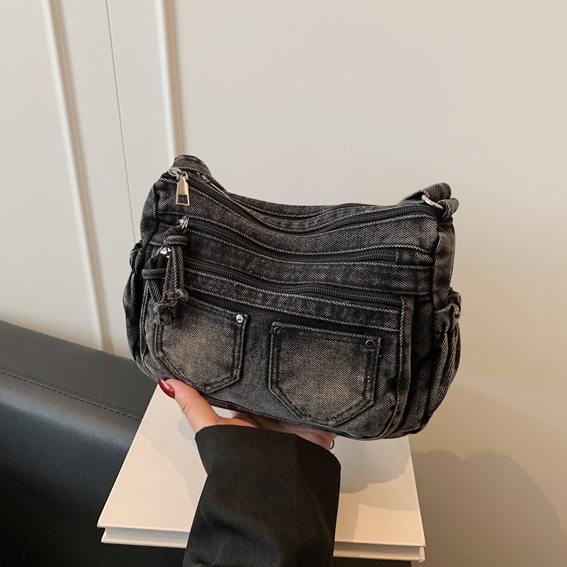 Korean Fashion Washed Denim Co - Luxury Bags Vip review and price