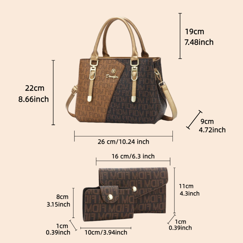 3-piece women's bag set, luxur - Luxury Bags & Leather Repair Of Atlanta Reviews review and price