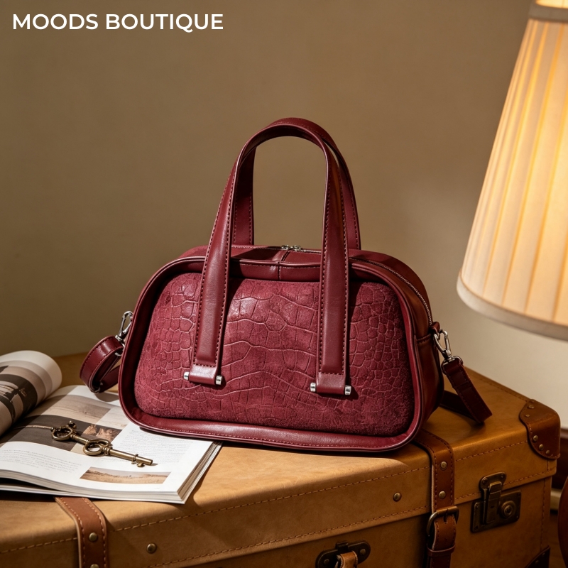 Retro Crocodile Textured Mini  - Luxury Bags Consignment review and price