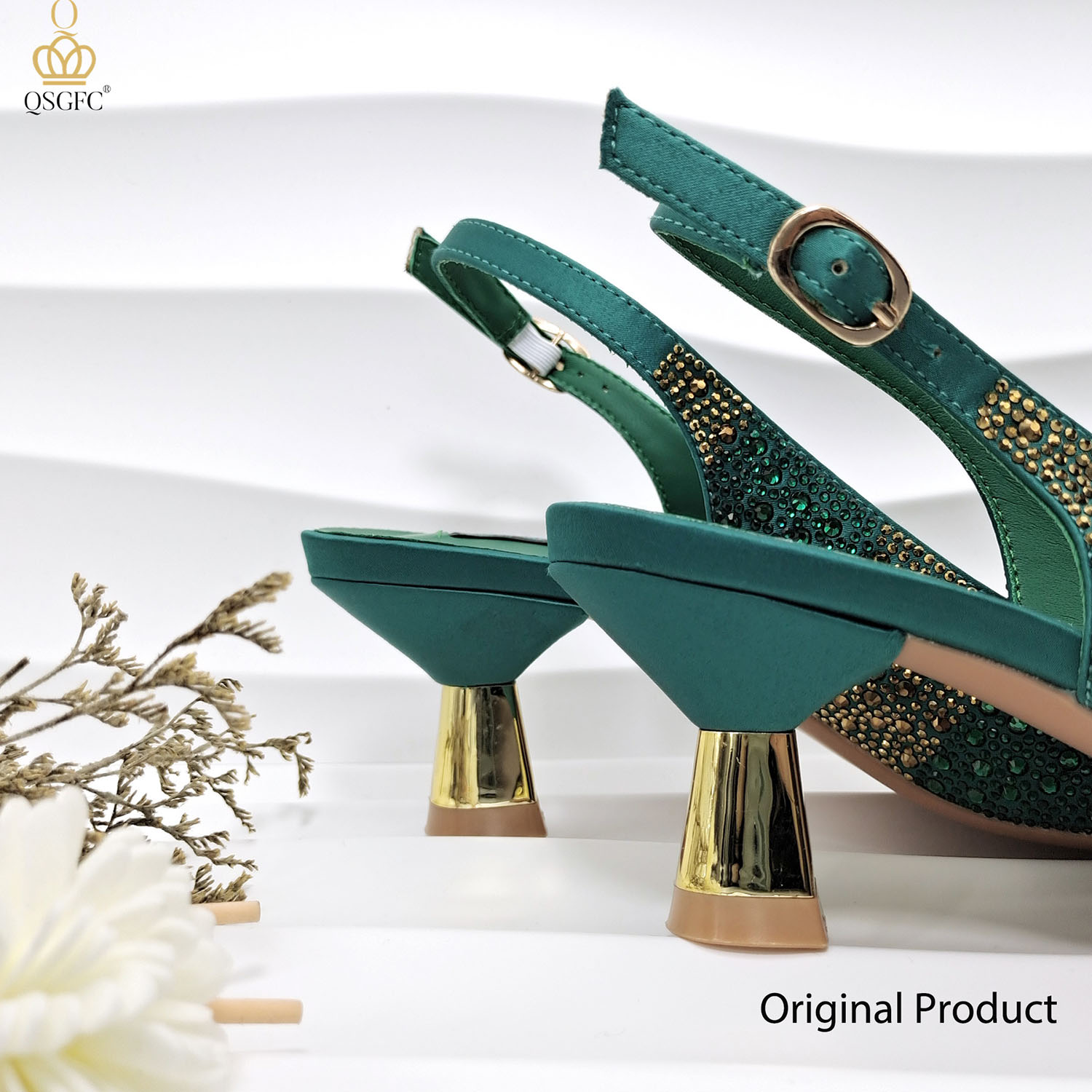 2026 Nigerian Women Heel Ladie - Luxury Bags Green review and price