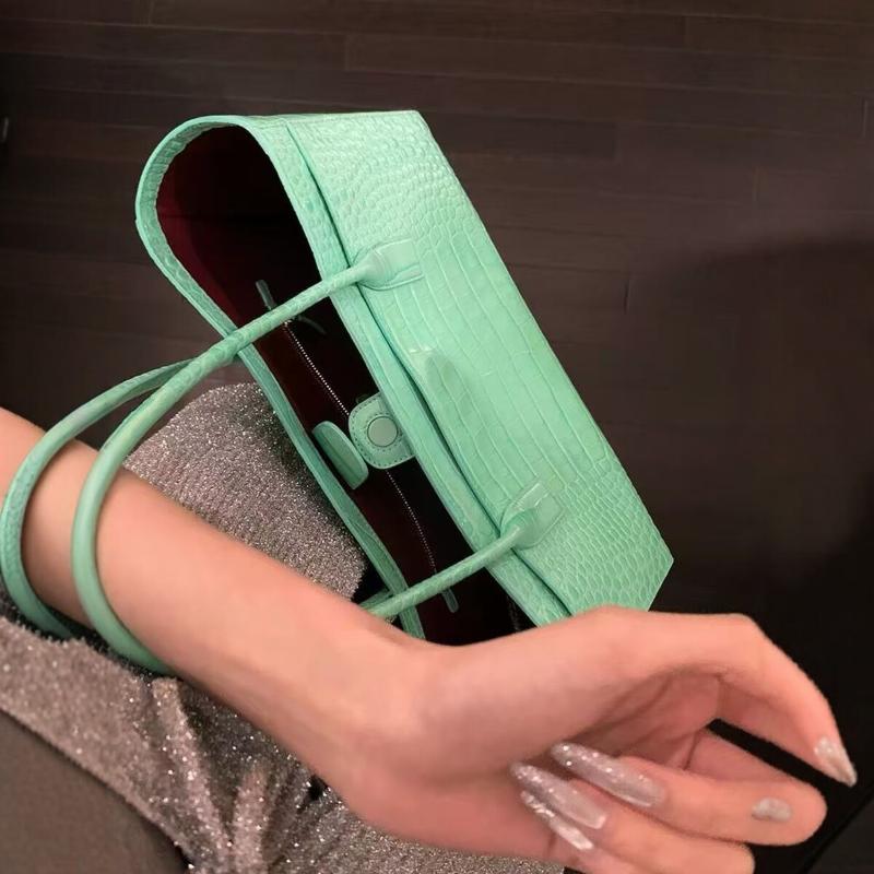 Luxury Crocodile Print Leather - Luxury Bags Green review and price