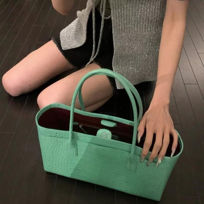 Luxury Crocodile Print Leather - Luxury Bags Green review and price