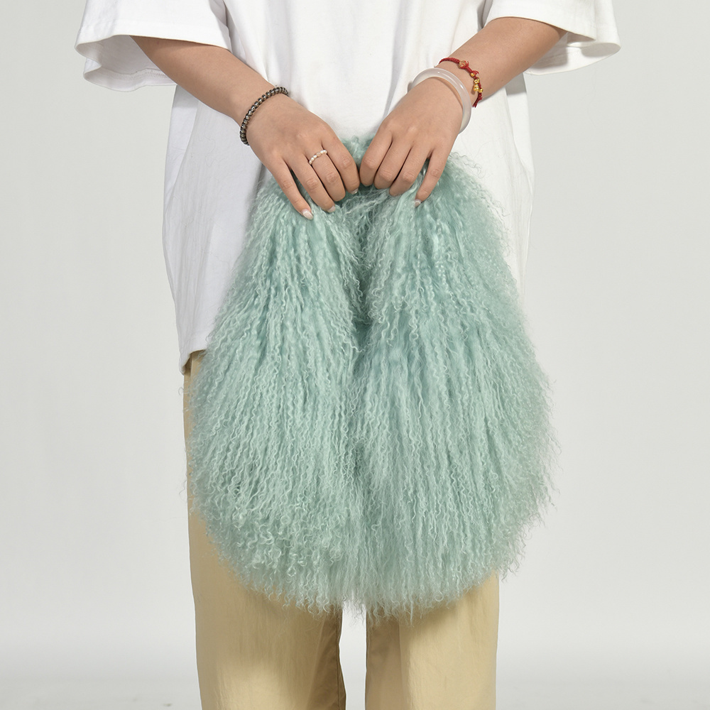 Jxwatcher Real Mongolian Sheep - Half Moon Bag Suede review and price