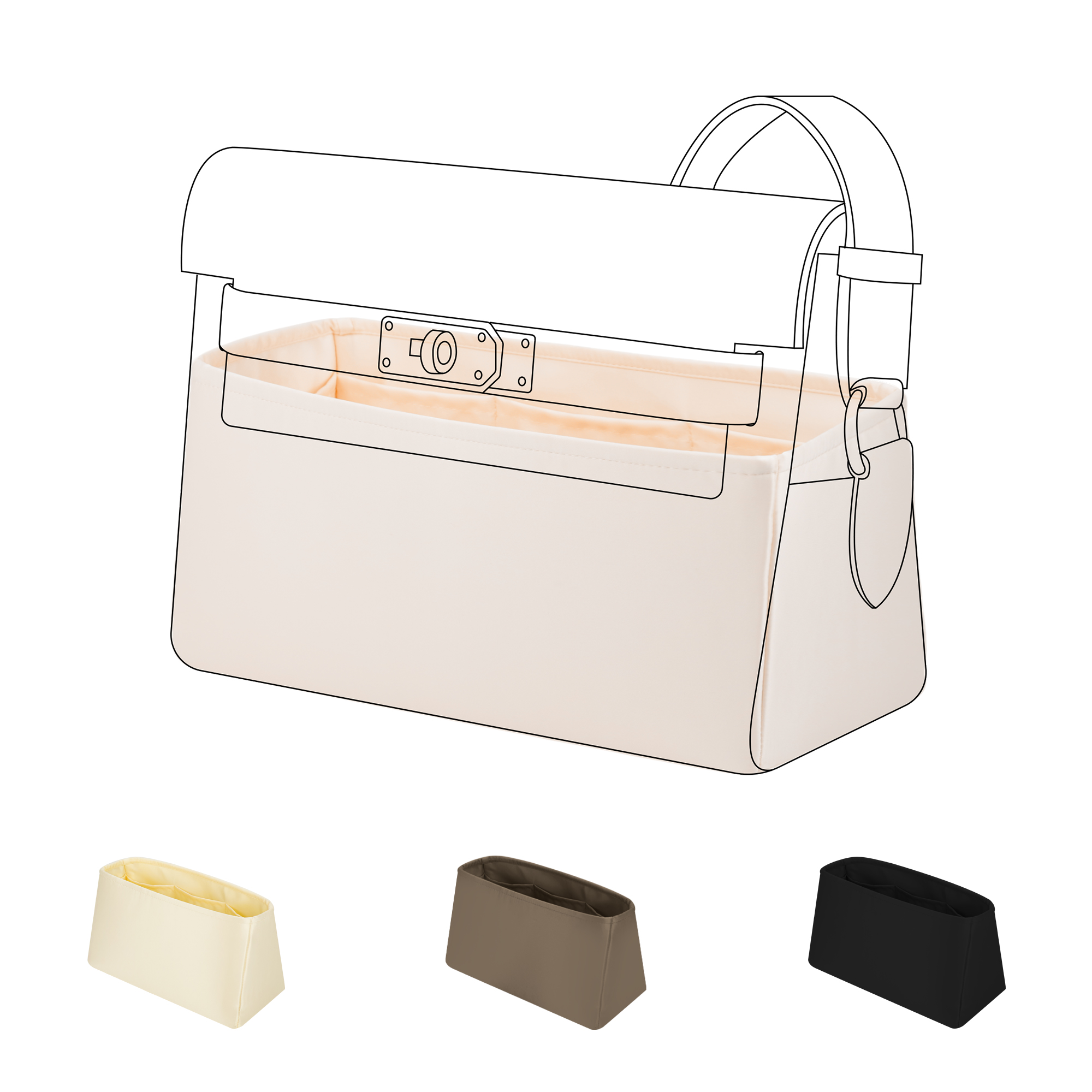 DGAZ Silk Purse Organizer Inse - Luxury Bags Hermes review and price