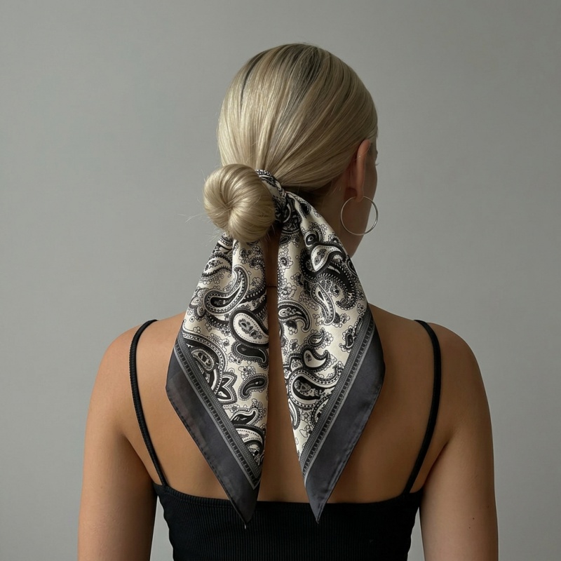 Luxury Satin Square Scarf Pais - Luxury Bags And Accessories review and price