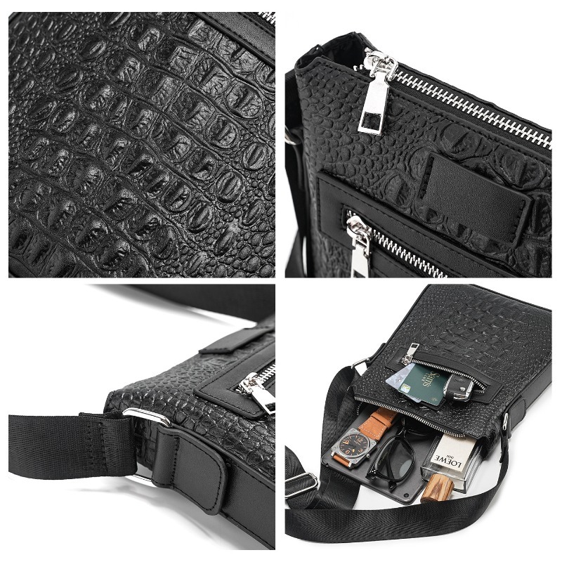Alligator Leather Men's Crossb - Luxury Bags Sling review and price