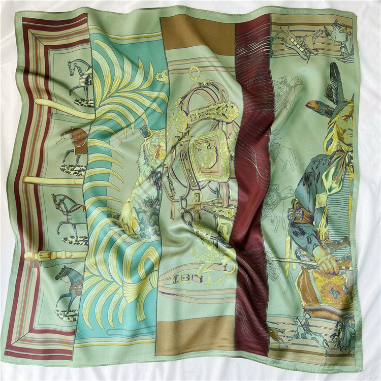 65CM Green Silk Scarf Luxury D - Luxury Bags Green review and price