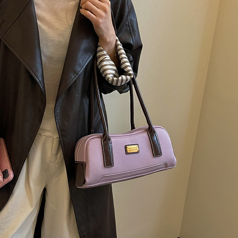 Contrast Stitch Underarm Shoul - Luxury Bags Consignment review and price