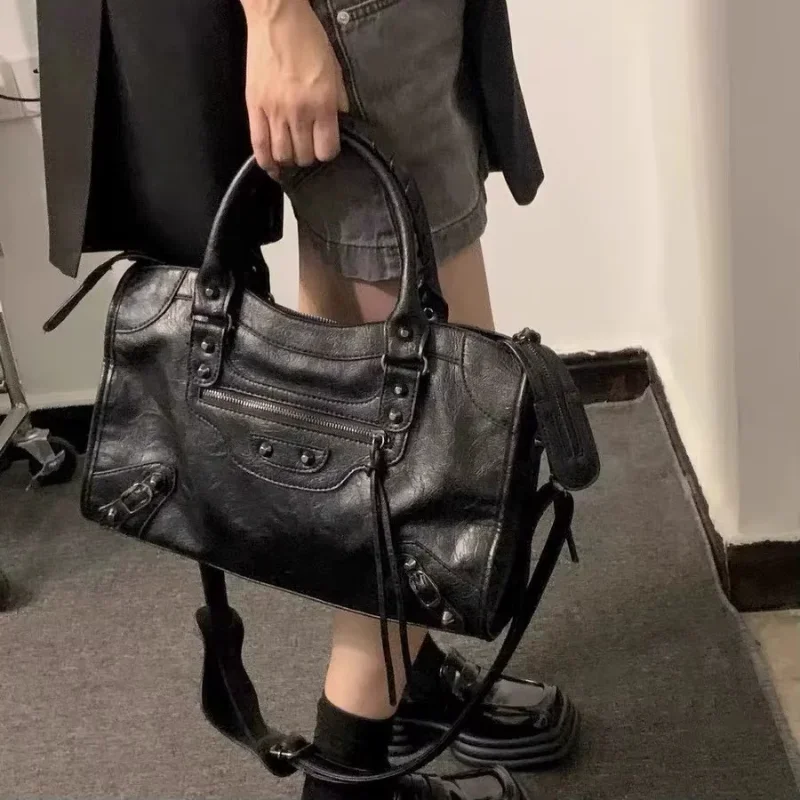 Street Style Rivet Tote Bag Bl - Luxury Bags Vip review and price