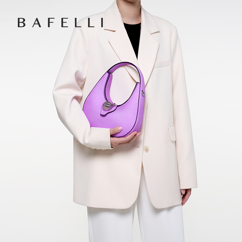 BAFELLI 2025 WOMEN'S BAG LUXUR - Half Moon Bag Suede review and price
