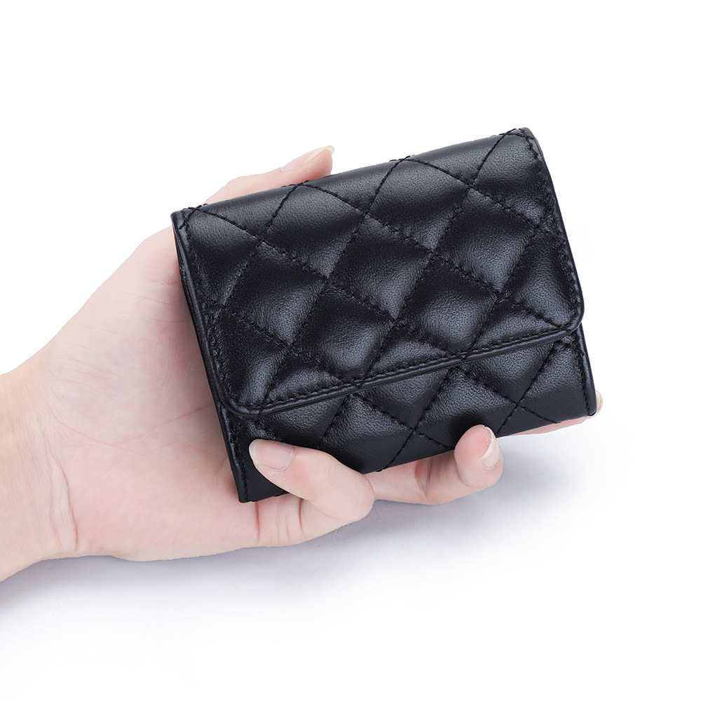 Sheepskin Quilted Card Holder  - Luxury Bags Names review and price