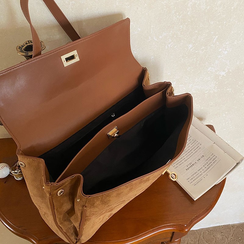 Faux Suede Women Handbag Large - Luxury Bags Vip review and price
