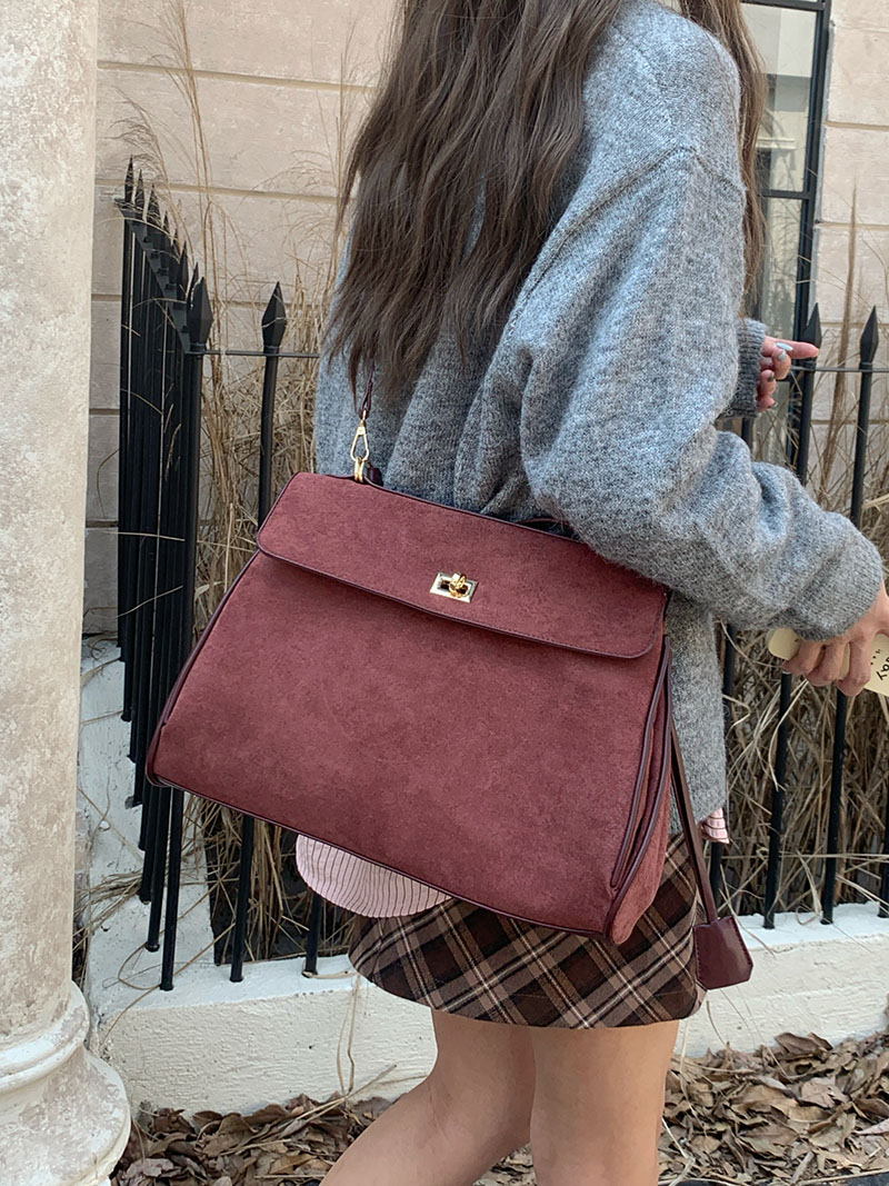 Faux Suede Women Handbag Large - Luxury Bags Vip review and price