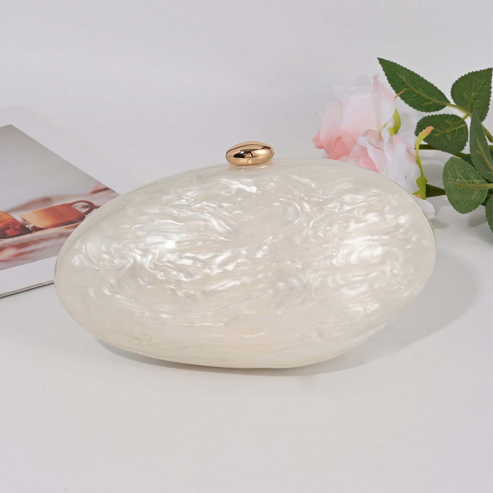 Fashion Acrylic Shell Clutch E - Luxury Bags Medium Size review and price